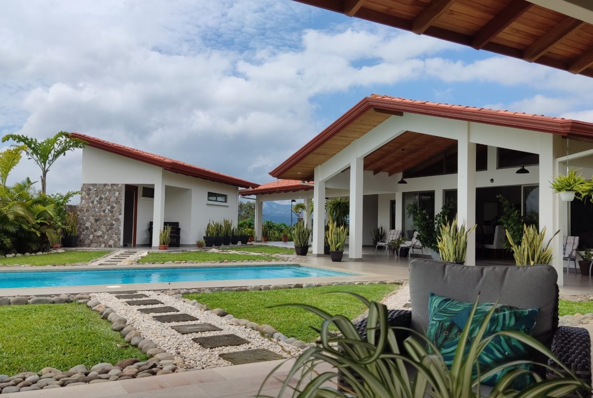 Elegant and sophisticated 4 BR Roca Verde Home with views and pool