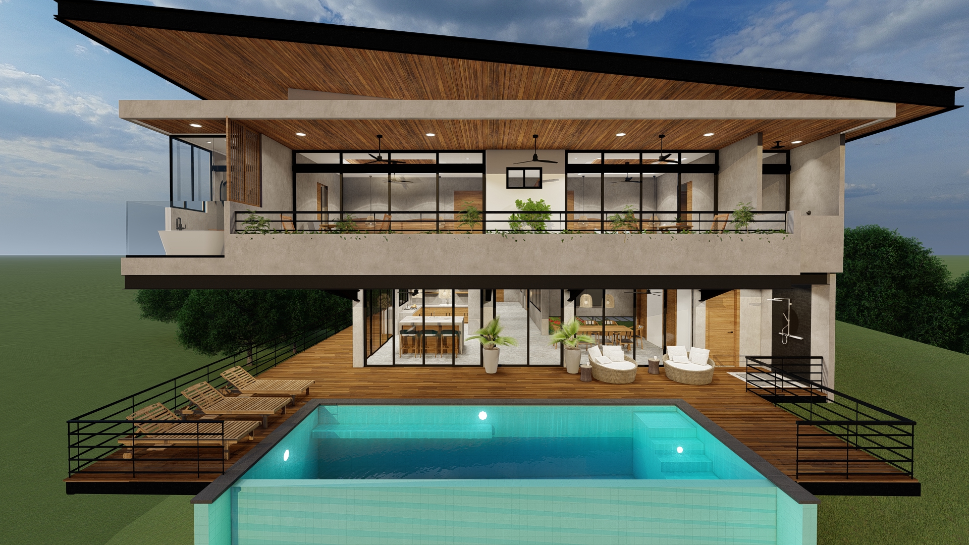 Uvita 4 BR Luxury House with Ocean Views under construction