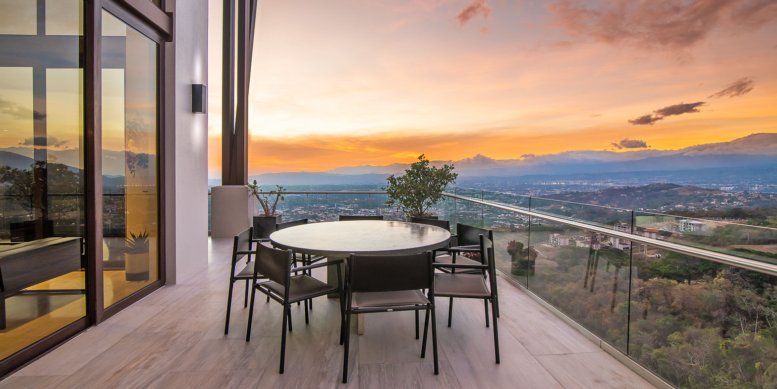 Furnished Luxury 4 BR + Office Escazu Sunset View Penthouse