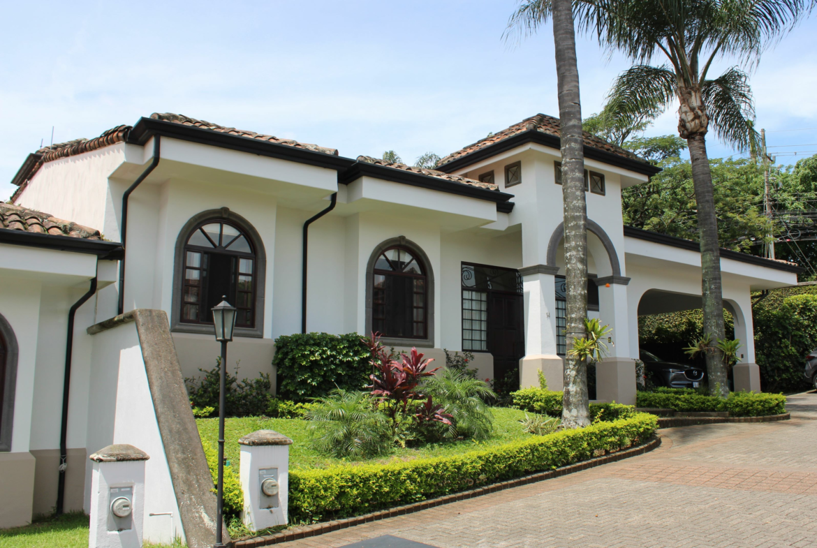 Guachipelin Escazu 3 BR One Story Home in gated community