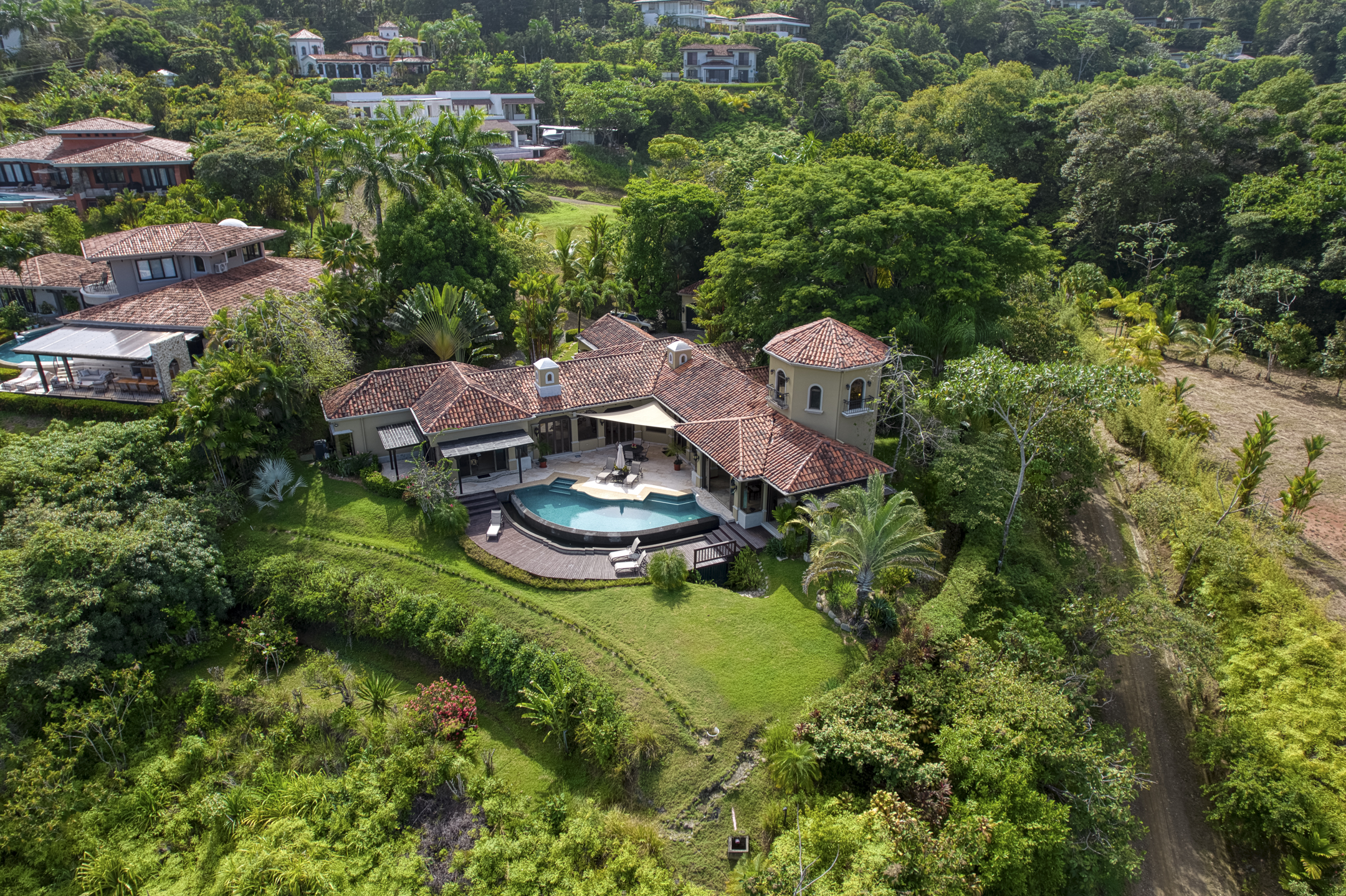 Luxurious Bahia Ballena 3 BR Colonial Style Ocean View Home