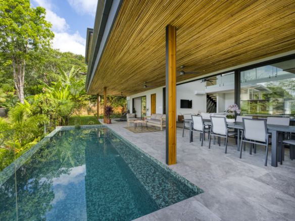 New 3 BR Uvita Ocean and Sunset View Luxury Home