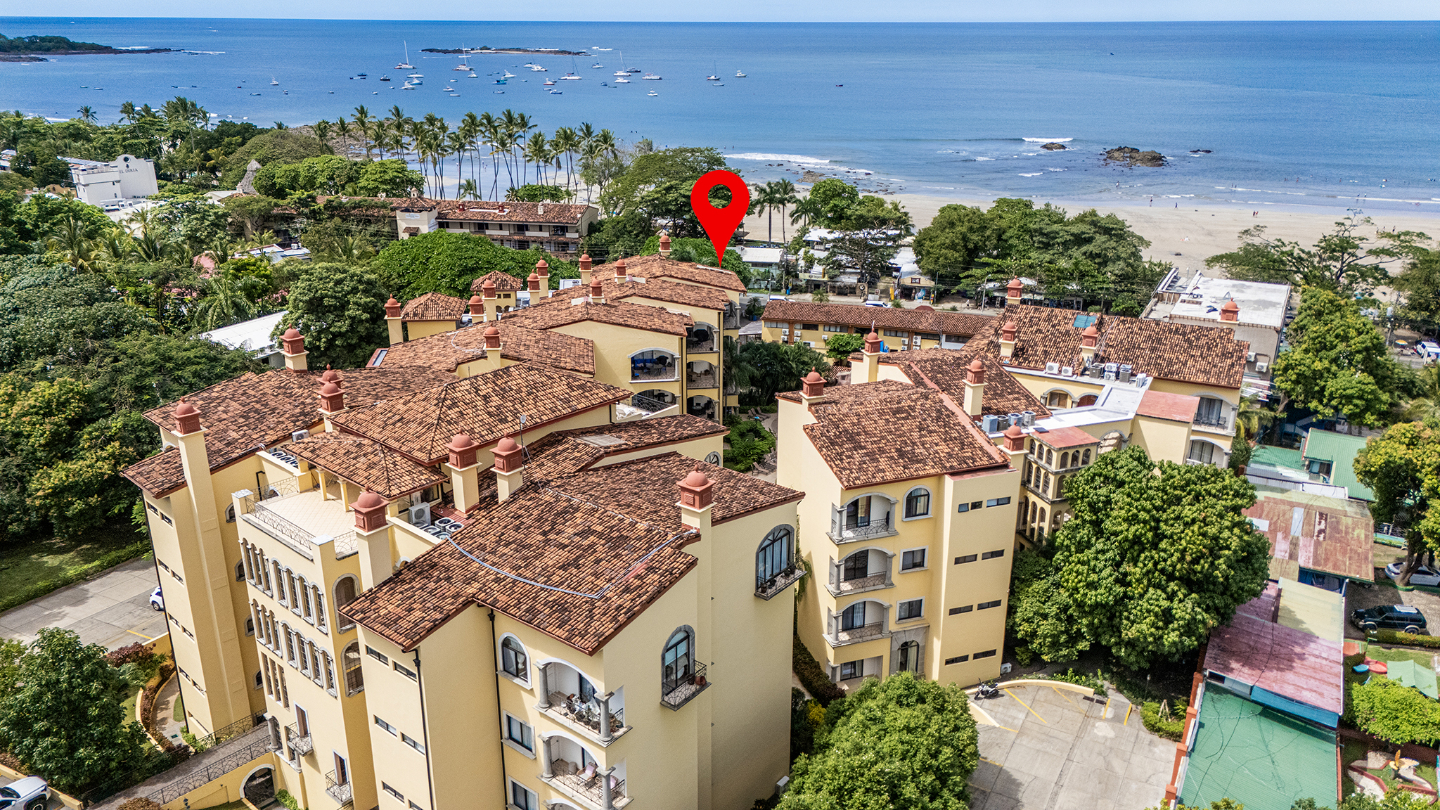 Tamarindo Ocean View 3 BR Condo Steps From The Beach