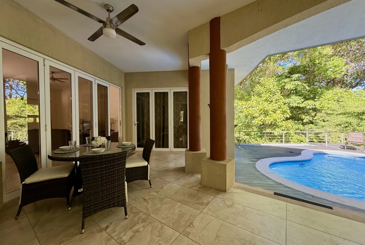 Experience tranquility at Turnkey Villas del Mar. This 3 BR home is in Playa Tambor and is surrounded by breathtaking nature