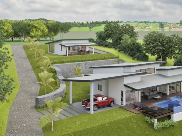 Stunning Contemporary 3 BR Atenas View Home plus guest house