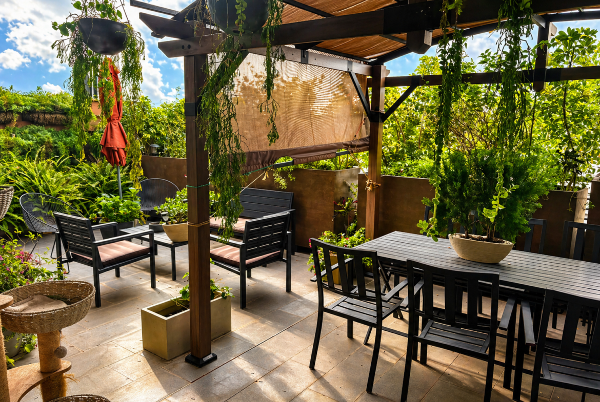 Modern Escazú Village 1 BR Condo with Expansive Private Terrace